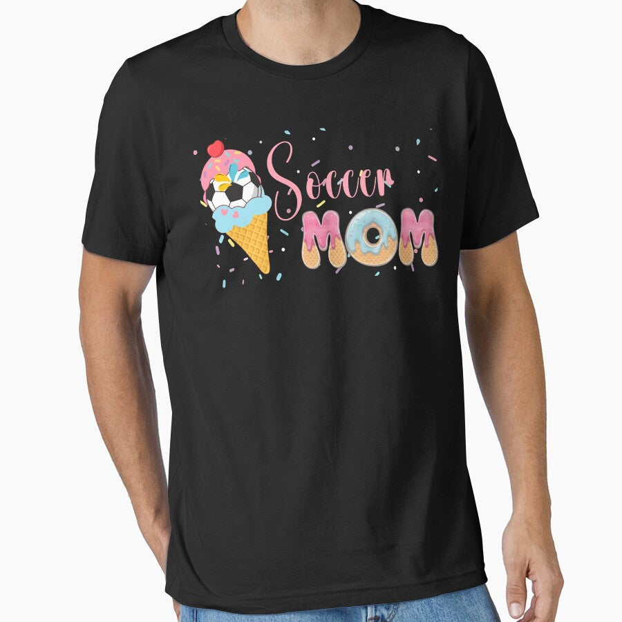 Cute Soccer Mom Ice Cream Design by LashondaGreen89 Unisex T-shirt, Sweatshirt, Hoodie, Long Sleeve Tee - T-Shirt, Sweatshirt, Hoodie