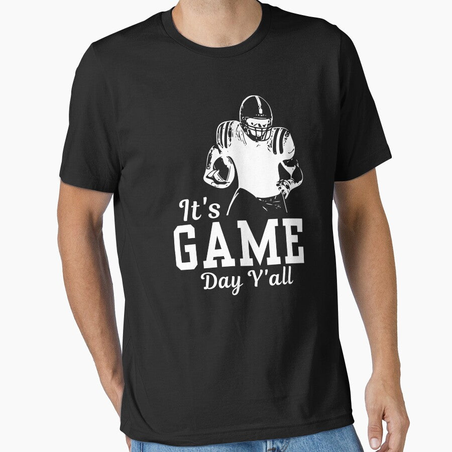 It's Game Day Y'all by thehappypal Unisex T-shirt, Sweatshirt, Hoodie, Long Sleeve Tee - T-Shirt, Sweatshirt, Hoodie
