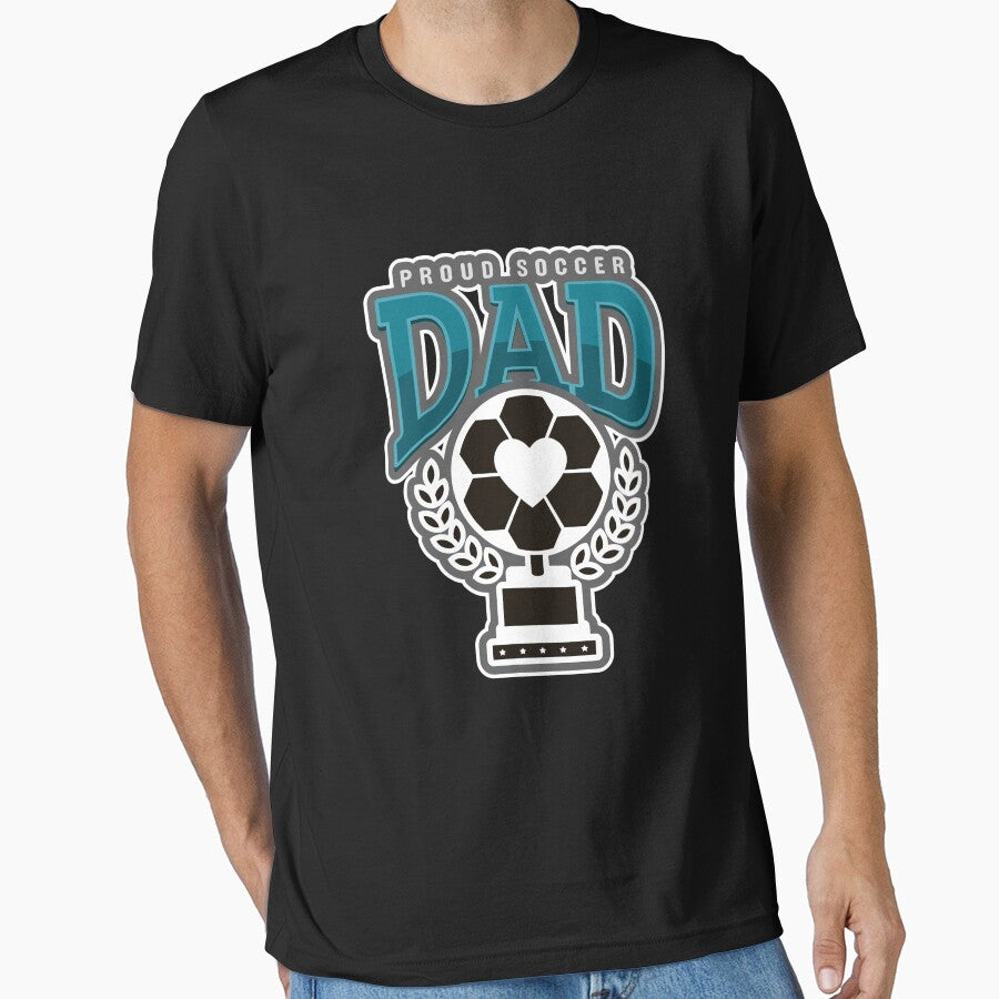 Proud Soccer Dad by springbloomb Unisex T-shirt, Sweatshirt, Hoodie, Long Sleeve Tee - T-Shirt, Sweatshirt, Hoodie