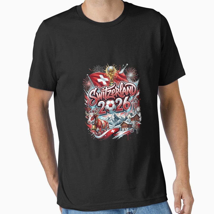 Switzerland World Cup 2026 Football Legacy by COCONATTAN Unisex T-shirt, Sweatshirt, Hoodie, Long Sleeve Tee - T-Shirt, Sweatshirt, Hoodie