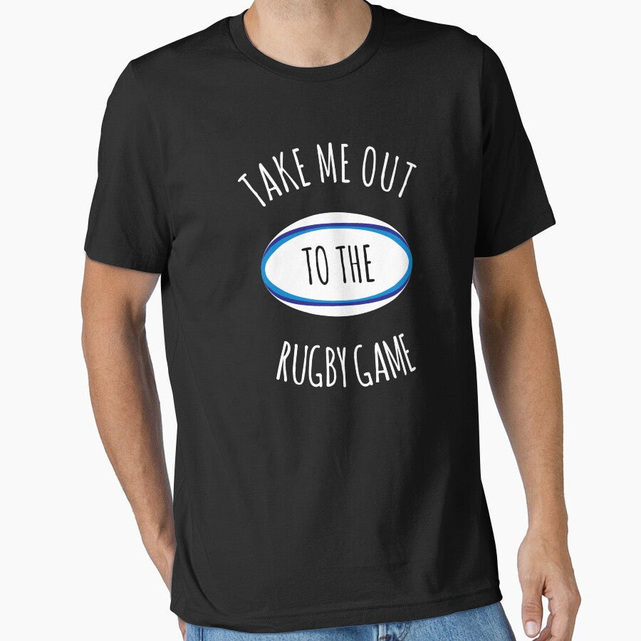 Take Me Out To The Rugby Game by gemgemshop Unisex T-shirt, Sweatshirt, Hoodie, Long Sleeve Tee - T-Shirt, Sweatshirt, Hoodie