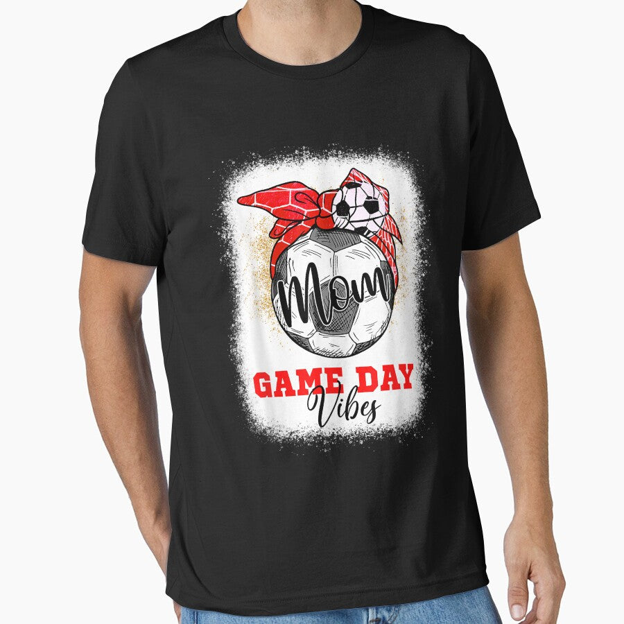 Soccer Mom Bleached Bun Mothers Day Soccer Mom Game Day Vibe by Vignette2323 Unisex T-shirt, Sweatshirt, Hoodie, Long Sleeve Tee - T-Shirt, Sweatshirt, Hoodie
