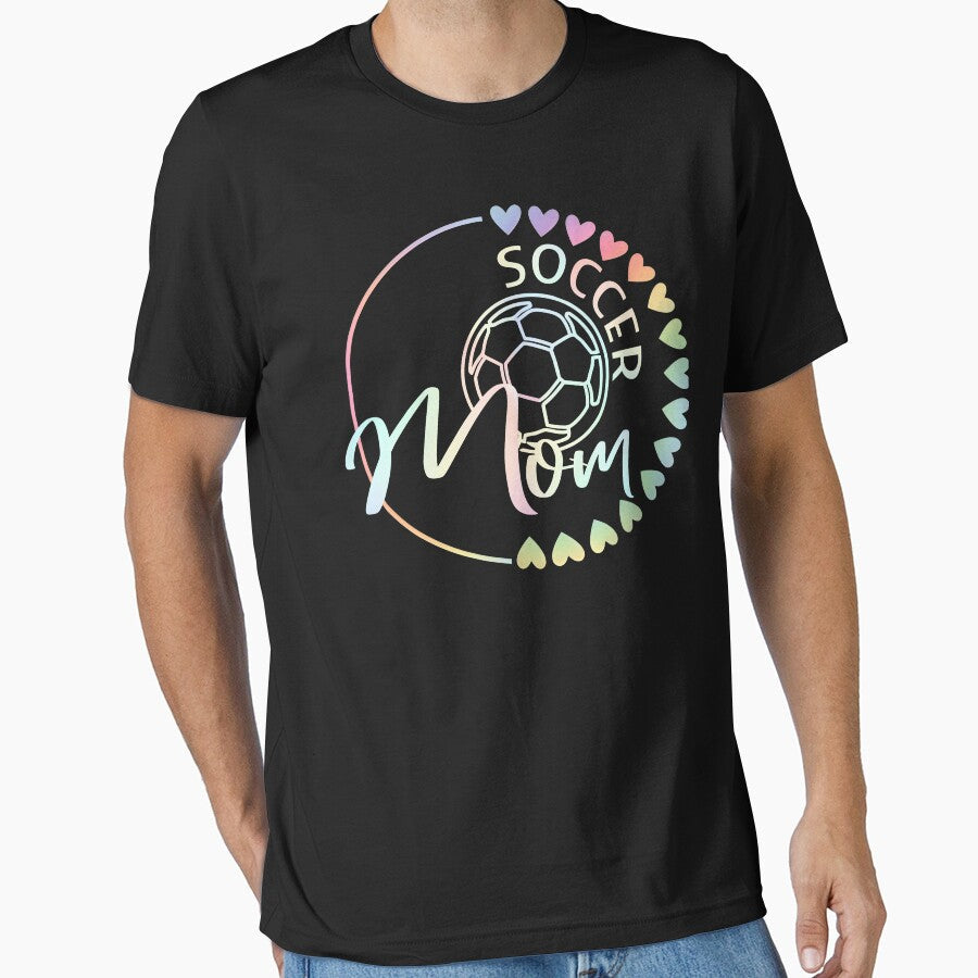 Pastel Tie Dye Soccer Mom Heart Circle by LashondaGreen89 Unisex T-shirt, Sweatshirt, Hoodie, Long Sleeve Tee - T-Shirt, Sweatshirt, Hoodie