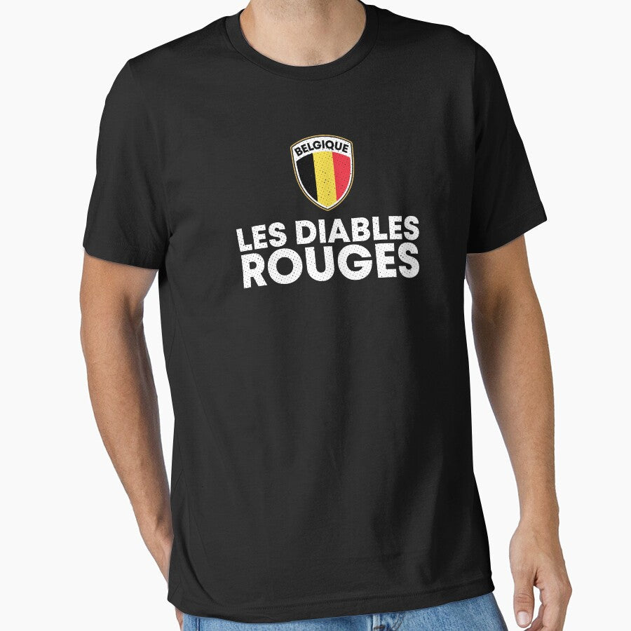 Les Diables Rouges Belgique Belgium by zeno27 Unisex T-shirt, Sweatshirt, Hoodie, Long Sleeve Tee - T-Shirt, Sweatshirt, Hoodie