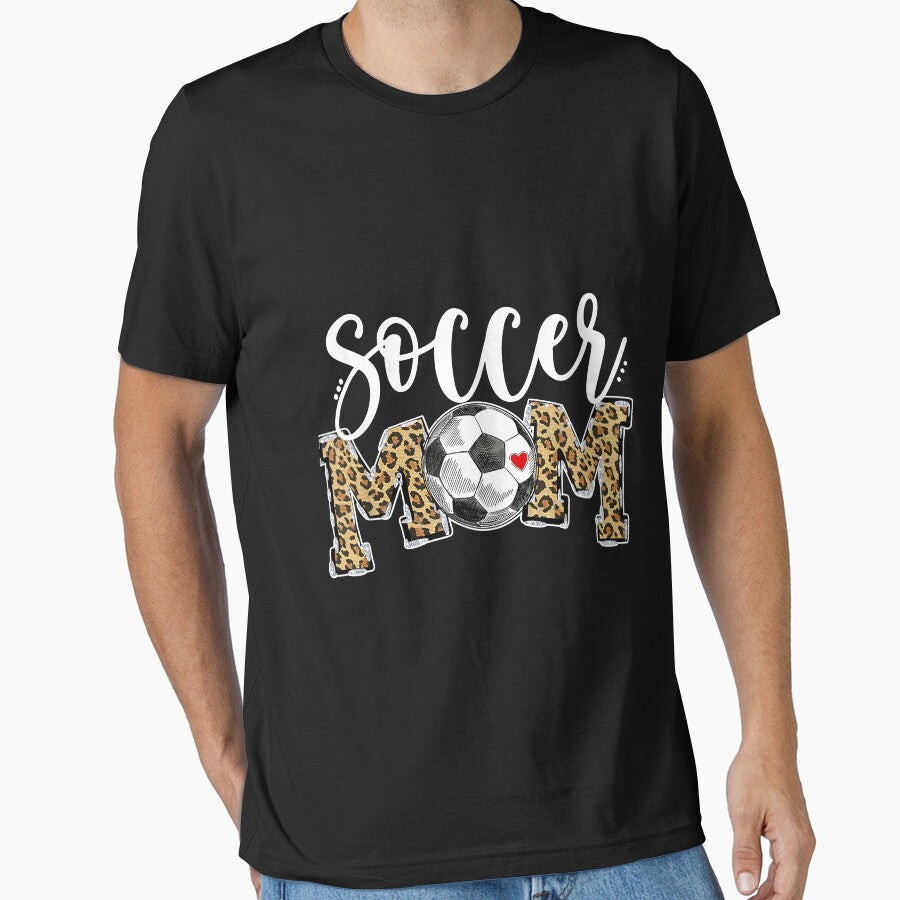 Soccer Mom Leopard Funny Soccer Mom Shirt Mother's Day by Mitzi12312 Unisex T-shirt, Sweatshirt, Hoodie, Long Sleeve Tee - T-Shirt, Sweatshirt, Hoodie