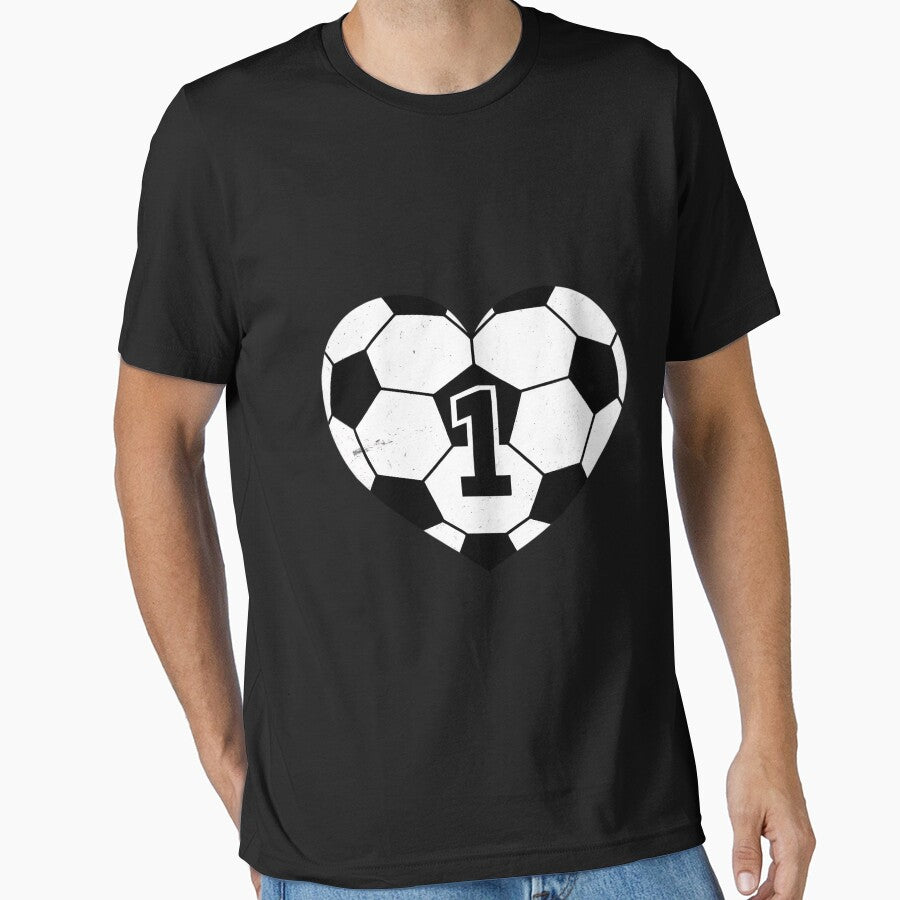 Soccer Number 1 Jersey Soccer Heart Game Day by tlallimicrichi Unisex T-shirt, Sweatshirt, Hoodie, Long Sleeve Tee - T-Shirt, Sweatshirt, Hoodie