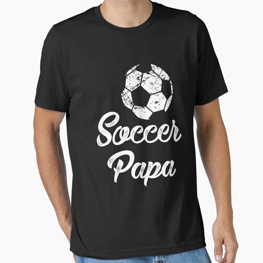 Soccer Papa Fathers day by tamara-art Unisex T-shirt, Sweatshirt, Hoodie, Long Sleeve Tee - T-Shirt, Sweatshirt, Hoodie