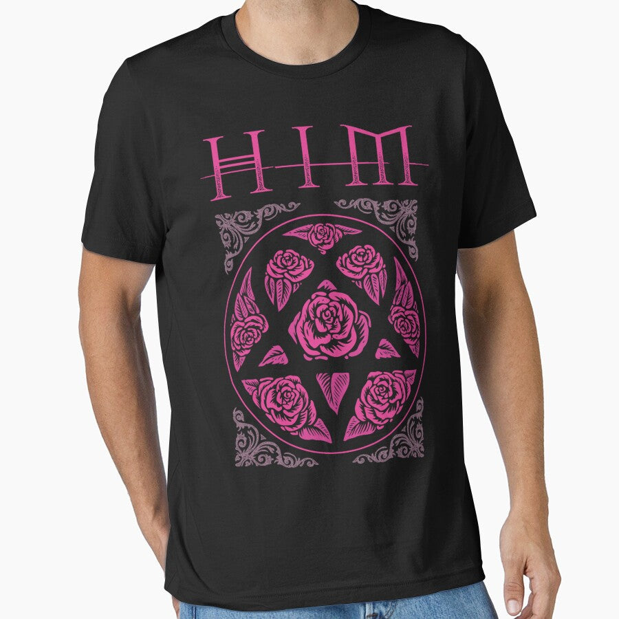 Heartagram Him Band Tee Heartagram tee Pink Him Band Logo by BrayanMayert Unisex T-shirt, Sweatshirt, Hoodie, Long Sleeve Tee - T-Shirt, Sweatshirt, Hoodie