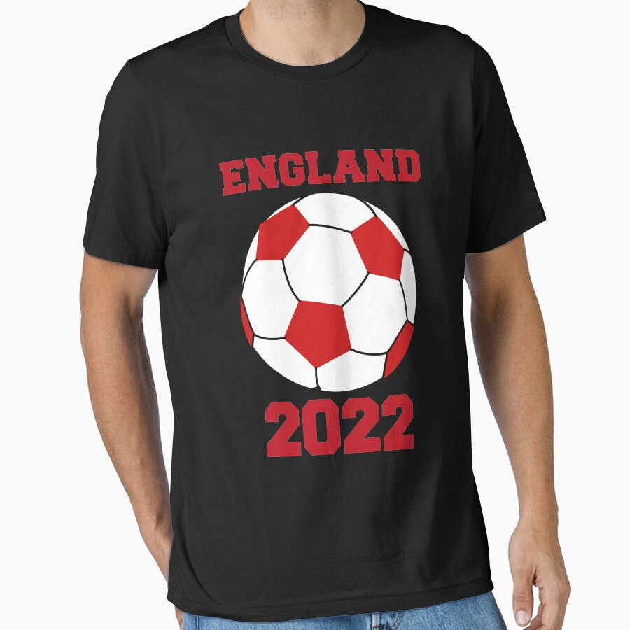 England Soccer Ball Flag 2022 - English Football Lovers by MGHdesign Unisex T-shirt, Sweatshirt, Hoodie, Long Sleeve Tee - T-Shirt, Sweatshirt, Hoodie