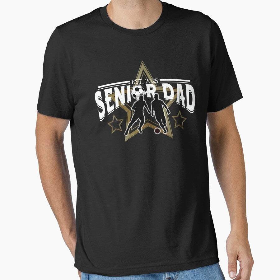 Soccer Senior Dad 2025  Proud Soccer Parent Graduation Gift by Atmosferica Unisex T-shirt, Sweatshirt, Hoodie, Long Sleeve Tee - T-Shirt, Sweatshirt, Hoodie