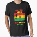 Qatar 2022 The Black Stars by WowAllinOne Unisex T-shirt, Sweatshirt, Hoodie, Long Sleeve Tee - T-Shirt, Sweatshirt, Hoodie