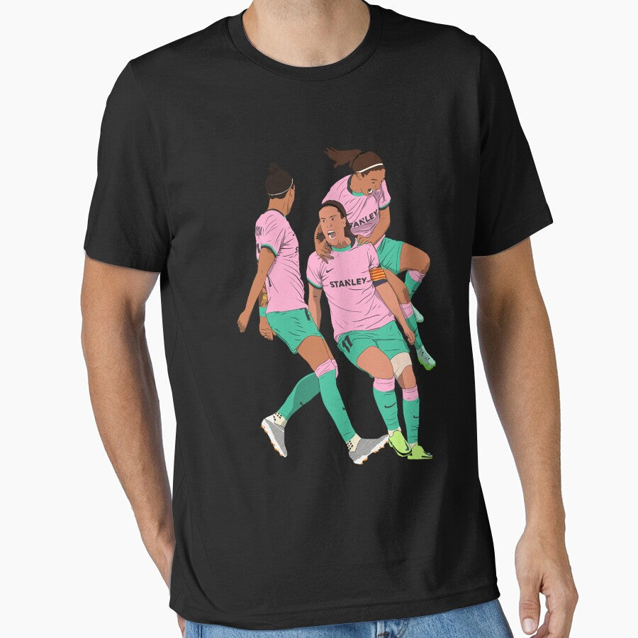 Jenni Hermoso, Alexia Putellas, Aitana Bonmat Goal Celebration by PerryAltman Unisex T-shirt, Sweatshirt, Hoodie, Long Sleeve Tee - T-Shirt, Sweatshirt, Hoodie