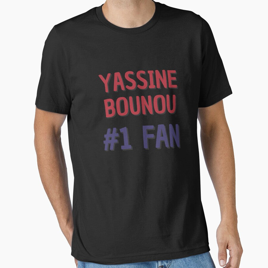 Yassine Bounou - #1 Fan by Rybariuns Unisex T-shirt, Sweatshirt, Hoodie, Long Sleeve Tee - T-Shirt, Sweatshirt, Hoodie
