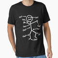 Ow Stick Figure by culturecute Unisex T-shirt, Sweatshirt, Hoodie, Long Sleeve Tee - T-Shirt, Sweatshirt, Hoodie
