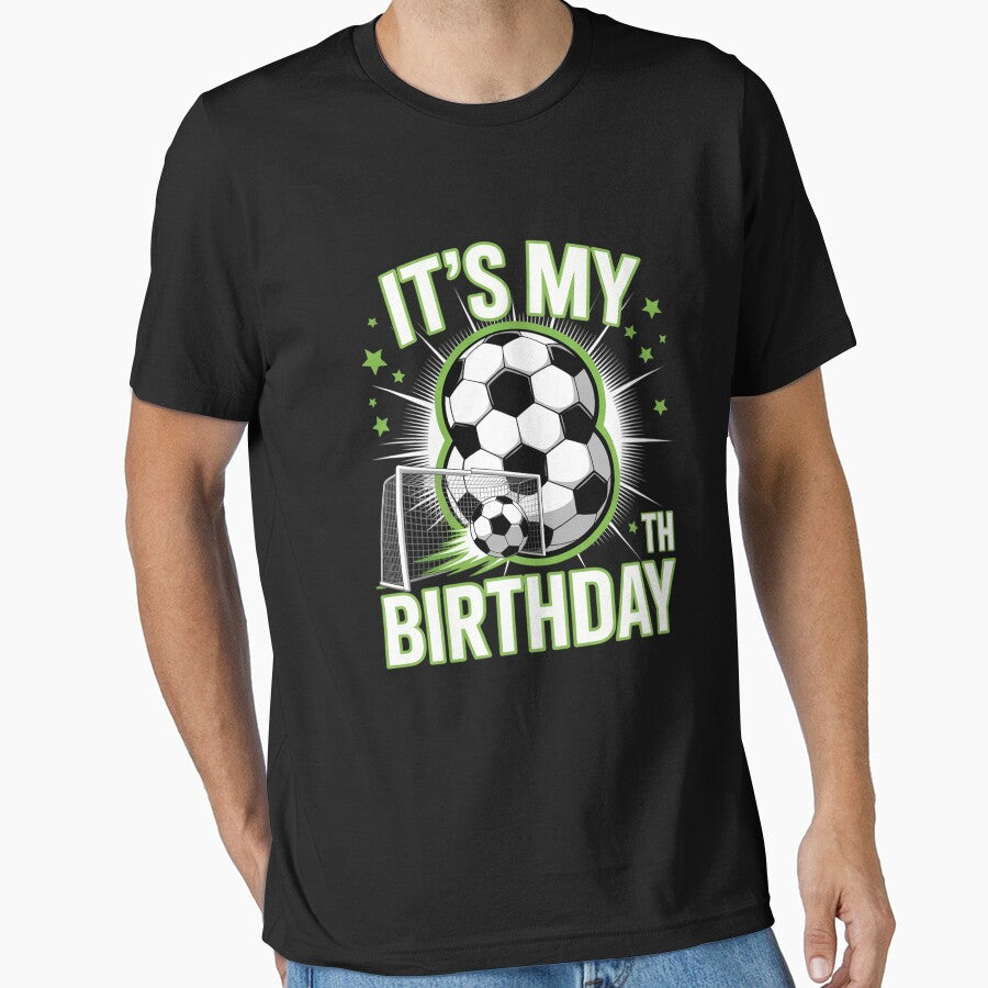 8 Year Old It's My 8th Birthday Soccer Ball by KonstanKoraner Unisex T-shirt, Sweatshirt, Hoodie, Long Sleeve Tee - T-Shirt, Sweatshirt, Hoodie