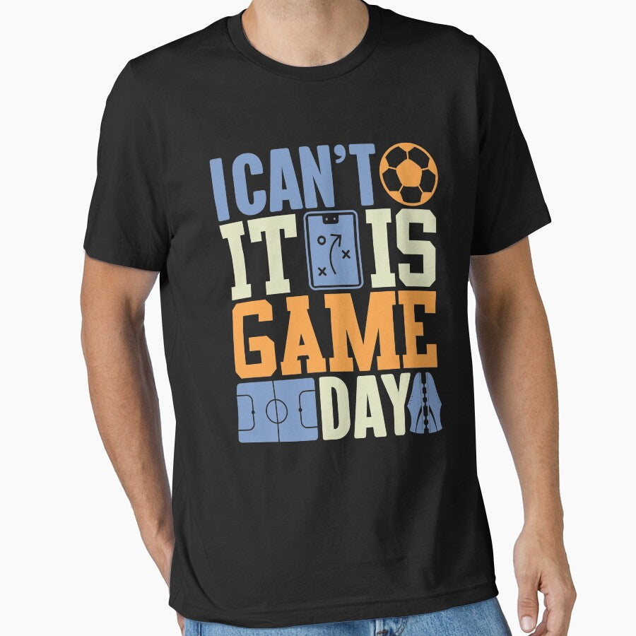 I Can't It's Game Day | Men's Soccer by GravitiTees Unisex T-shirt, Sweatshirt, Hoodie, Long Sleeve Tee - T-Shirt, Sweatshirt, Hoodie