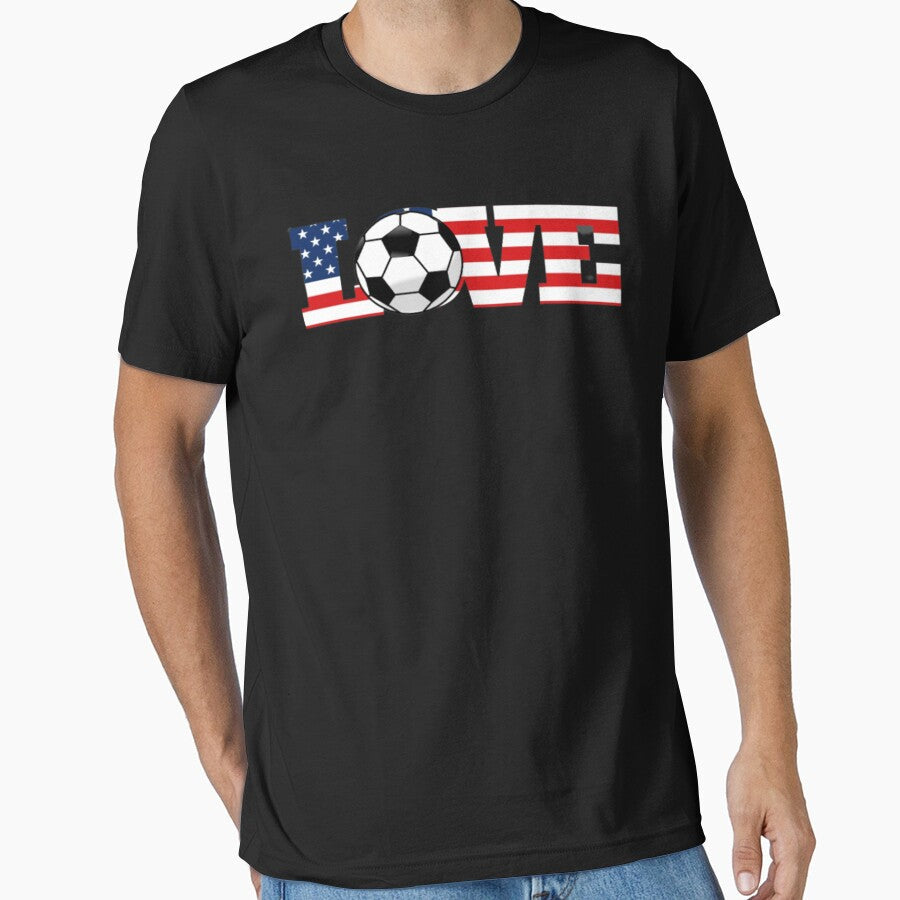 USA Soccer USA Flag - Soccer Mom Soccer Dad by Nero9o Unisex T-shirt, Sweatshirt, Hoodie, Long Sleeve Tee - T-Shirt, Sweatshirt, Hoodie