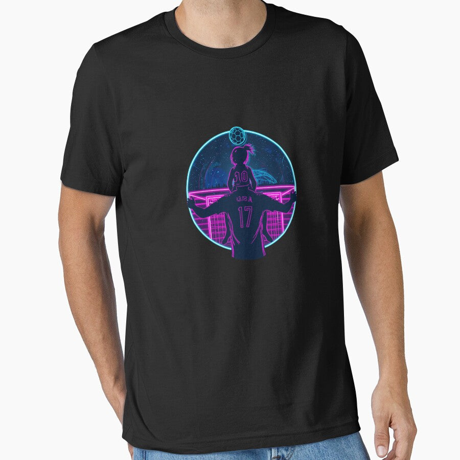 Retro Soccer Fatherhood Art by Larams Studio Unisex T-shirt, Sweatshirt, Hoodie, Long Sleeve Tee - T-Shirt, Sweatshirt, Hoodie