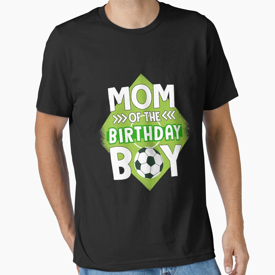 Womens Mom Of The Birthday Boy Soccer Mom Tee For Birthday Boy by Mitzi12312 Unisex T-shirt, Sweatshirt, Hoodie, Long Sleeve Tee - T-Shirt, Sweatshirt, Hoodie