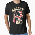 Soccer Dad USA Flag All American Fathers by BlassmausArt Unisex T-shirt, Sweatshirt, Hoodie, Long Sleeve Tee - T-Shirt, Sweatshirt, Hoodie