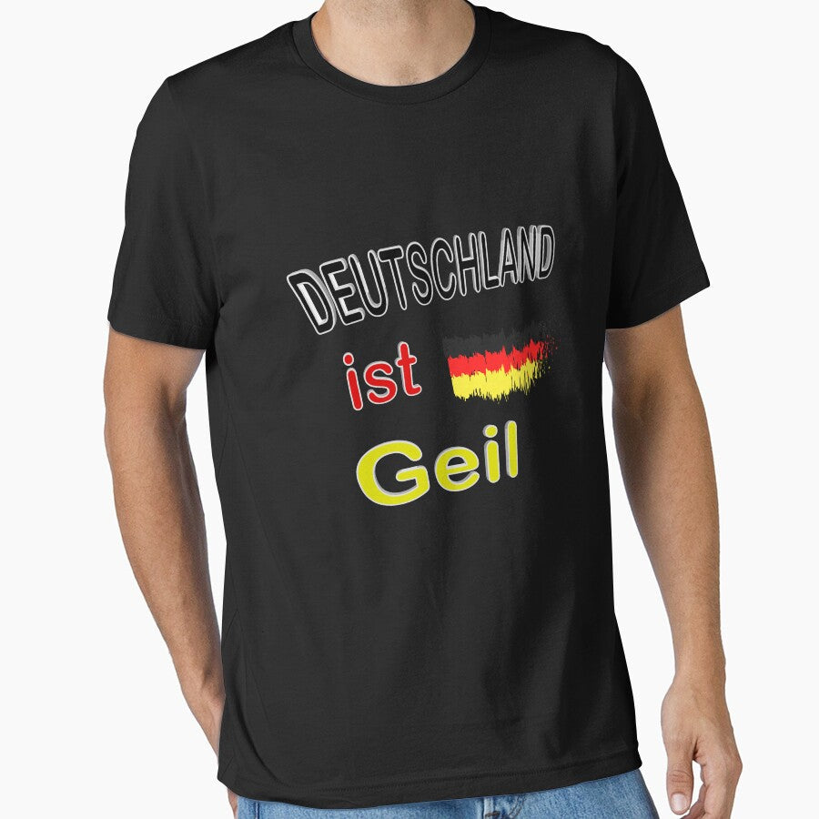 Germany is Geil 3D Design Flag Fan Gift Football Sport by dm4design Unisex T-shirt, Sweatshirt, Hoodie, Long Sleeve Tee - T-Shirt, Sweatshirt, Hoodie