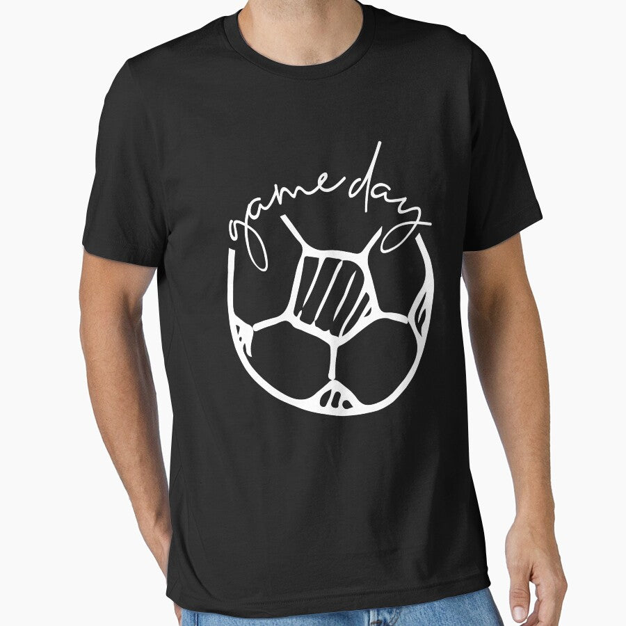 Game Day Soccer Ball Sports by tamara-art Unisex T-shirt, Sweatshirt, Hoodie, Long Sleeve Tee - T-Shirt, Sweatshirt, Hoodie