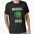 Brasil Flag Soccer Jersey Football Graphic Design T-Shirt by Blue-Rechard Unisex T-shirt, Sweatshirt, Hoodie, Long Sleeve Tee - T-Shirt, Sweatshirt, Hoodie