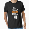 Eat Sleep Soccer Repeat Sports Life by Sho-Sho-Studios Unisex T-shirt, Sweatshirt, Hoodie, Long Sleeve Tee - T-Shirt, Sweatshirt, Hoodie