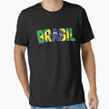 Brasil Flag Brazilian Soccer Fan Men Women Boys Girls Kids T-Shirt by Francois-Lemann Unisex T-shirt, Sweatshirt, Hoodie, Long Sleeve Tee - T-Shirt, Sweatshirt, Hoodie