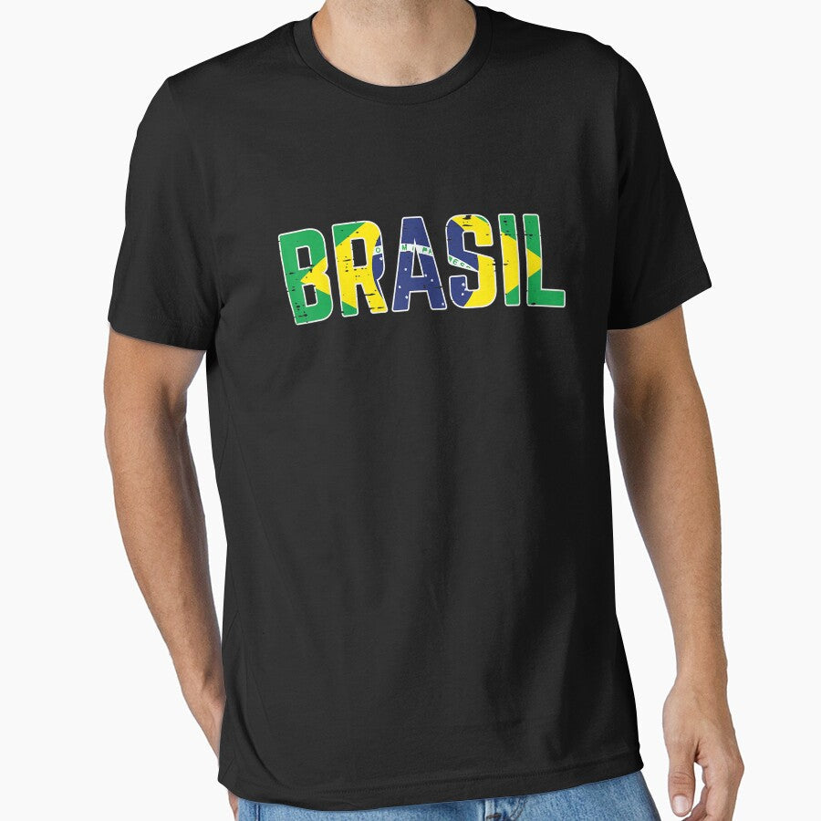 Brasil Flag Brazilian Soccer Fan Men Women Boys Girls Kids T-Shirt by Francois-Lemann Unisex T-shirt, Sweatshirt, Hoodie, Long Sleeve Tee - T-Shirt, Sweatshirt, Hoodie