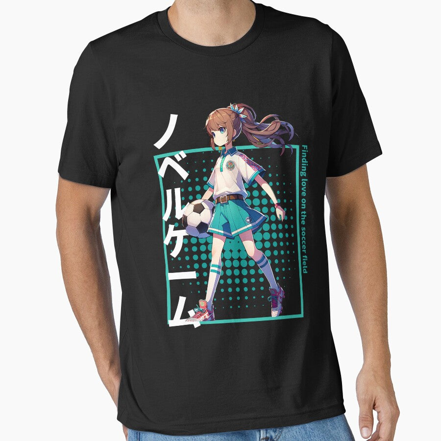 Finding Love on the Soccer field Visual Novel (ADV Game) by Japatonic Shop Unisex T-shirt, Sweatshirt, Hoodie, Long Sleeve Tee - T-Shirt, Sweatshirt, Hoodie