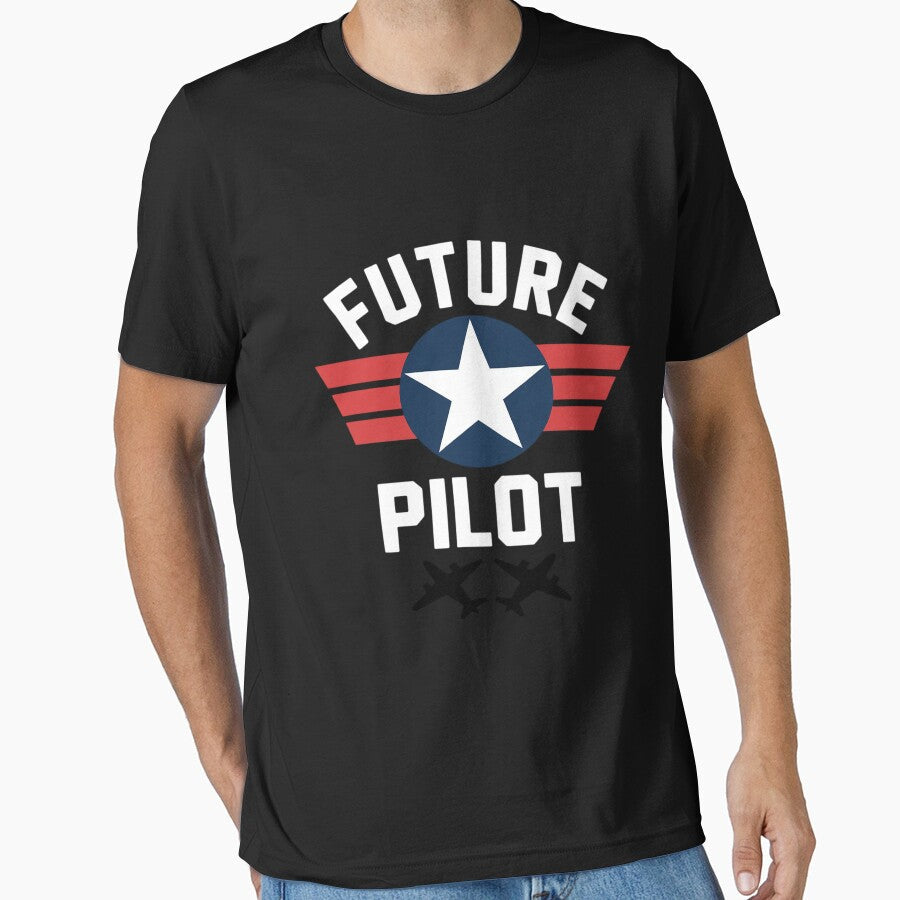 Future Pilot with Air Force F15 Jet and Roundel by RustsyMin Unisex T-shirt, Sweatshirt, Hoodie, Long Sleeve Tee - T-Shirt, Sweatshirt, Hoodie