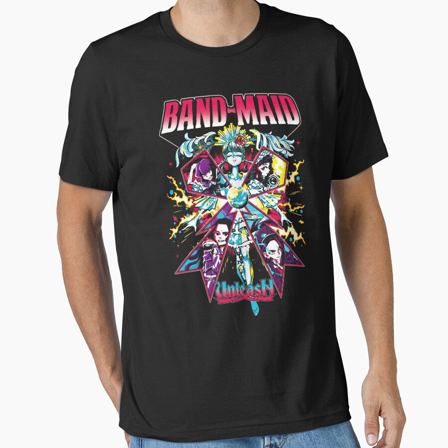 Band Maid Unleash by Flaviapolitani Unisex T-shirt, Sweatshirt, Hoodie, Long Sleeve Tee - T-Shirt, Sweatshirt, Hoodie