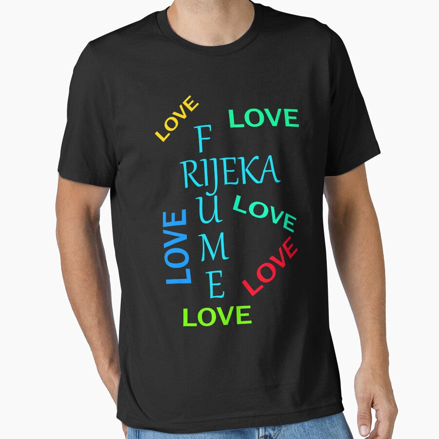 Rijeka in love by Harinko Unisex T-shirt, Sweatshirt, Hoodie, Long Sleeve Tee - T-Shirt, Sweatshirt, Hoodie