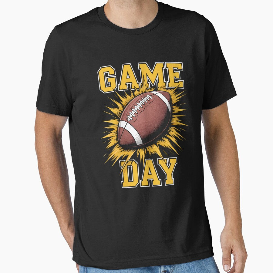 Game Day Football by StephenDDArt Unisex T-shirt, Sweatshirt, Hoodie, Long Sleeve Tee - T-Shirt, Sweatshirt, Hoodie