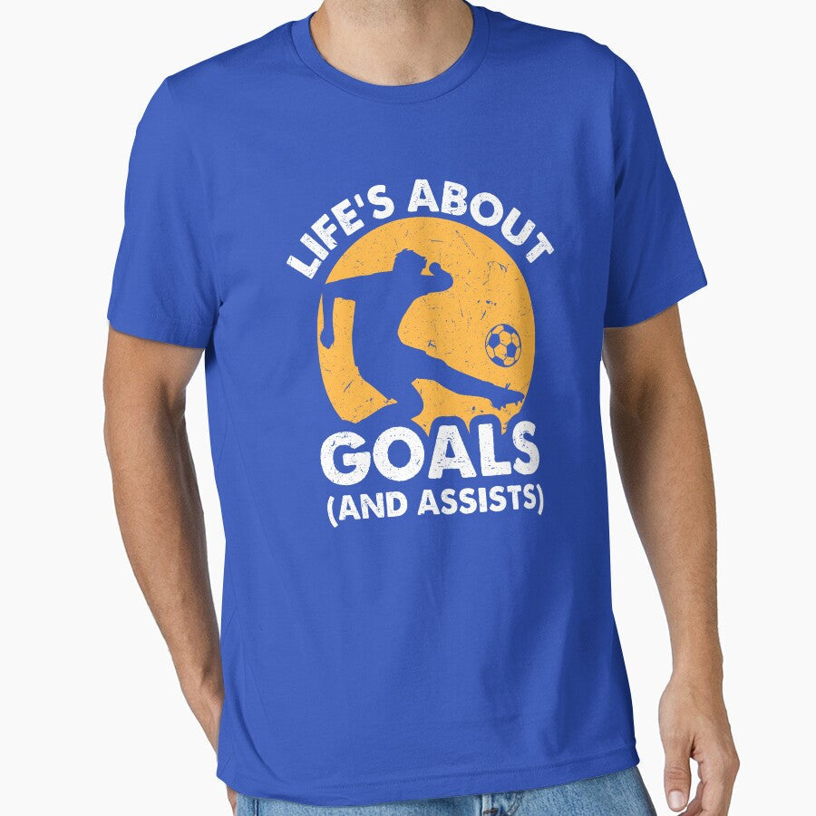 Life's About Goals and Assists by NQArtist Unisex T-shirt, Sweatshirt, Hoodie, Long Sleeve Tee - T-Shirt, Sweatshirt, Hoodie