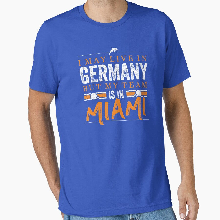 Miami Football Team - Fans from Germany by KunstStoff Unisex T-shirt, Sweatshirt, Hoodie, Long Sleeve Tee - T-Shirt, Sweatshirt, Hoodie