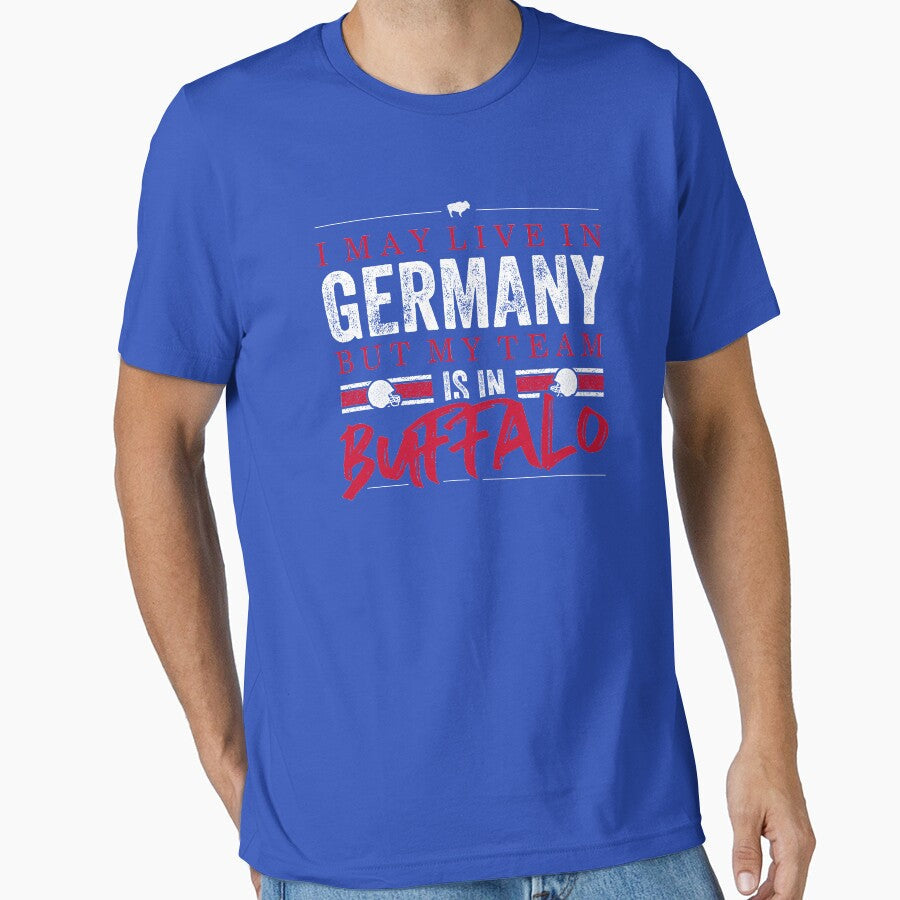 Buffalo Football Team - Fans from Germany by KunstStoff Unisex T-shirt, Sweatshirt, Hoodie, Long Sleeve Tee - T-Shirt, Sweatshirt, Hoodie