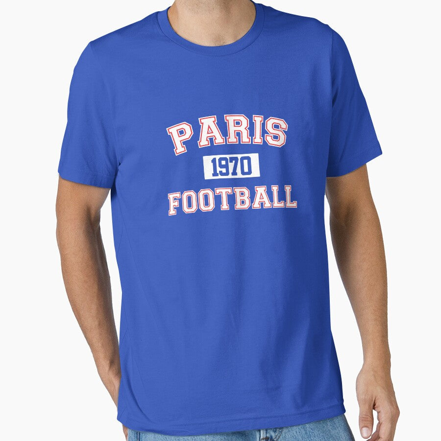 Paris Football Athletic College Style 1 Color by Toma-51 Unisex T-shirt, Sweatshirt, Hoodie, Long Sleeve Tee - T-Shirt, Sweatshirt, Hoodie