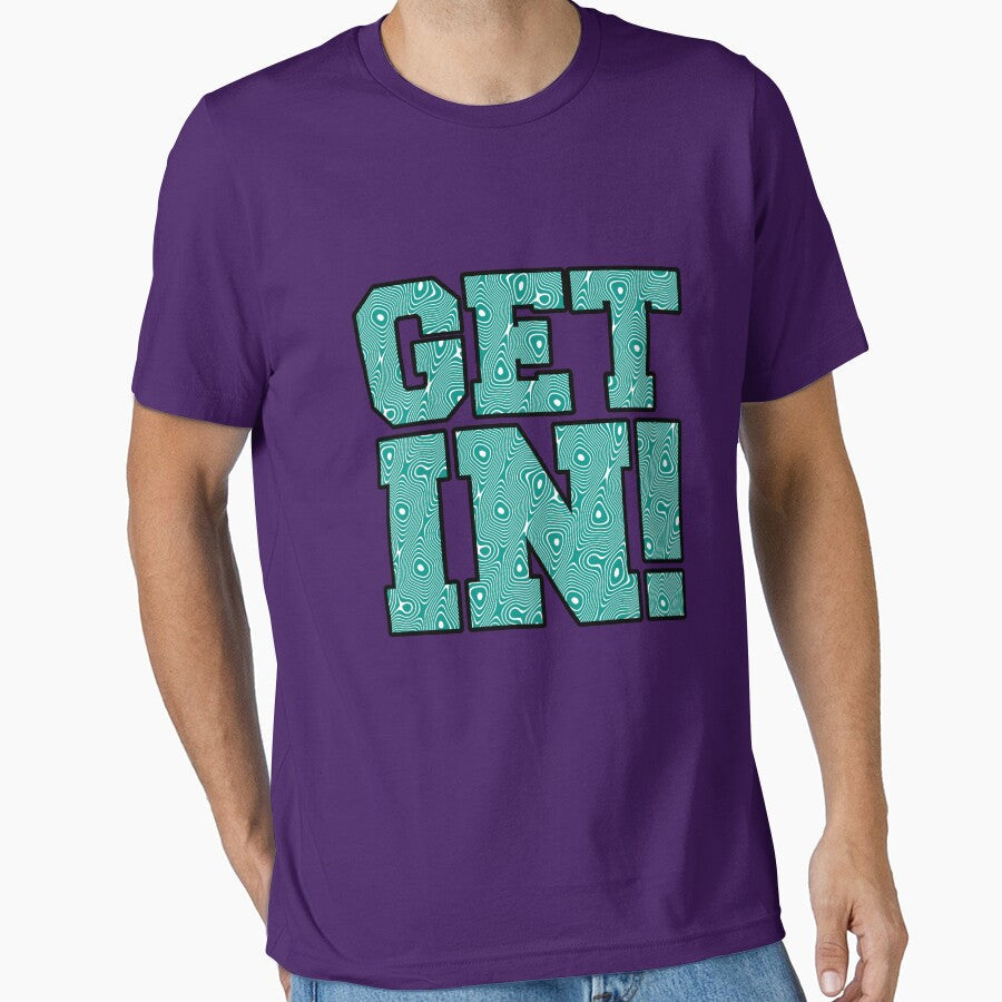 Get In! Teal Swirl by HandDrawnTees Unisex T-shirt, Sweatshirt, Hoodie, Long Sleeve Tee - T-Shirt, Sweatshirt, Hoodie