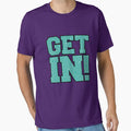 Get In! Teal Swirl by HandDrawnTees Unisex T-shirt, Sweatshirt, Hoodie, Long Sleeve Tee - T-Shirt, Sweatshirt, Hoodie