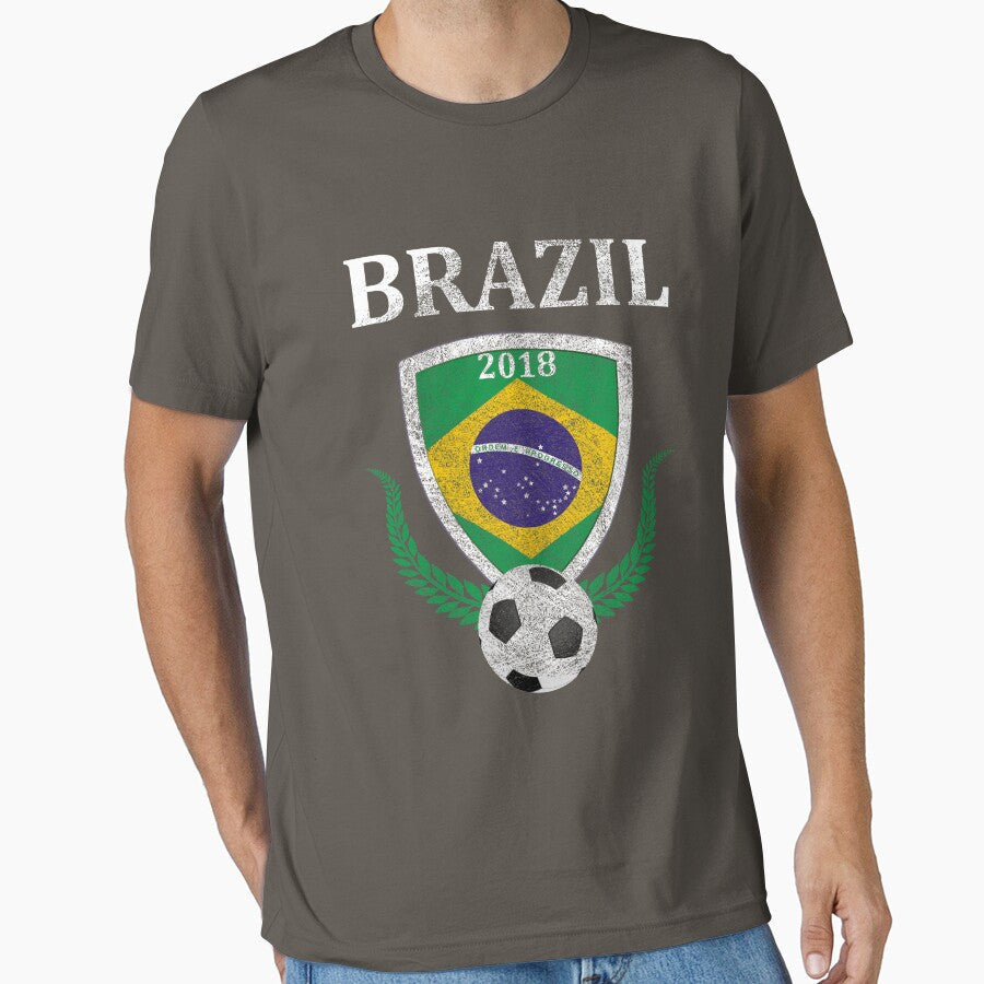 Brazil Soccer Shirt for Russia 2018 by SacCityThreads Unisex T-shirt, Sweatshirt, Hoodie, Long Sleeve Tee - T-Shirt, Sweatshirt, Hoodie