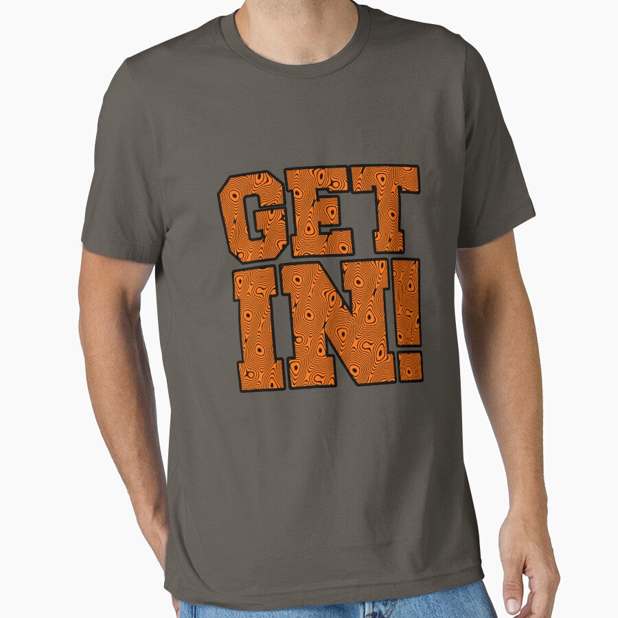 Get In! Tiger Stripe Swirl by HandDrawnTees Unisex T-shirt, Sweatshirt, Hoodie, Long Sleeve Tee - T-Shirt, Sweatshirt, Hoodie