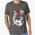 love soccer football wm russia 2018 ball goal fan 11 meters away love heart germany flag german bavaria lw by originalstar - T-Shirt, Sweatshirt, Hoodie