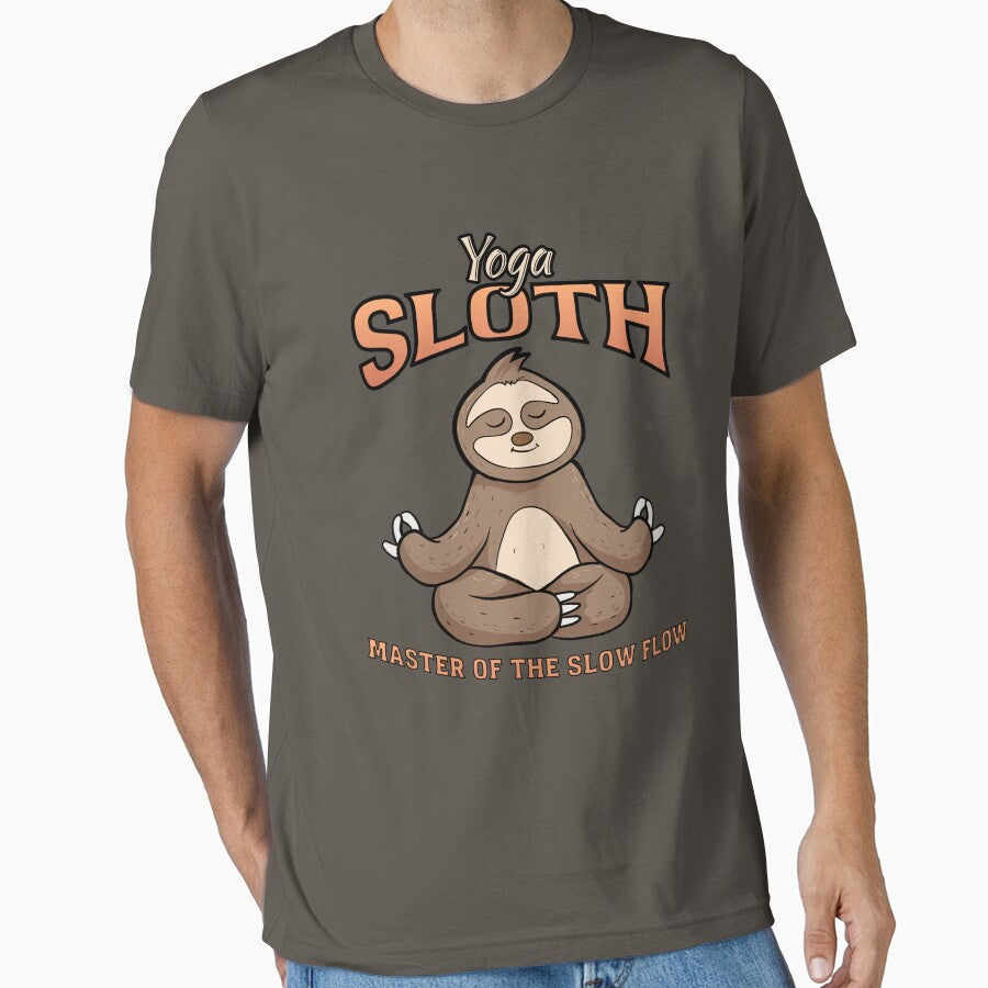 Yoga Sloth by RockBeeDesigns Unisex T-shirt, Sweatshirt, Hoodie, Long Sleeve Tee - T-Shirt, Sweatshirt, Hoodie