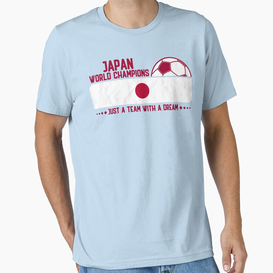 Japan Soccer Team for Football Fans and Soccer Lovers by Dexter Freeman Unisex T-shirt, Sweatshirt, Hoodie, Long Sleeve Tee - T-Shirt, Sweatshirt, Hoodie