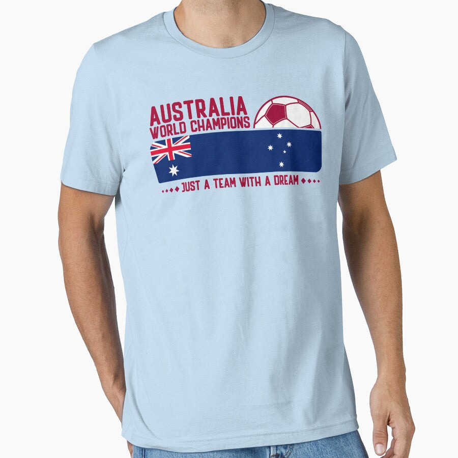 Australia Soccer Team for Football Fans and Soccer Lovers by Dexter Freeman Unisex T-shirt, Sweatshirt, Hoodie, Long Sleeve Tee - T-Shirt, Sweatshirt, Hoodie