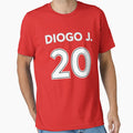 Diogo Jota number 20 by Wolagno Unisex T-shirt, Sweatshirt, Hoodie, Long Sleeve Tee - T-Shirt, Sweatshirt, Hoodie
