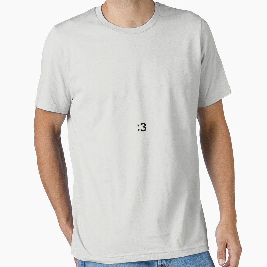 Cute :3 by megaB Unisex T-shirt, Sweatshirt, Hoodie, Long Sleeve Tee - T-Shirt, Sweatshirt, Hoodie