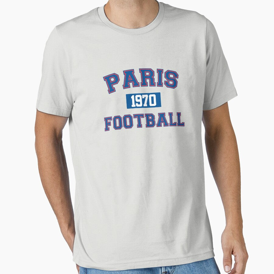 Paris Football Athletic College Style 1 Gray by Toma-51 Unisex T-shirt, Sweatshirt, Hoodie, Long Sleeve Tee - T-Shirt, Sweatshirt, Hoodie